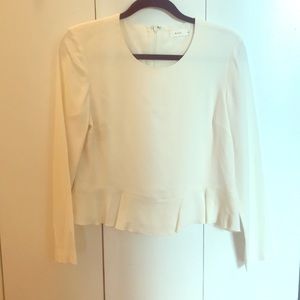 A.L.C Ann Peplum Top Sz 6